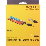 DeLOCK 41423 tarjeta y adaptador de interfaz Interno PCI, SATA, USB 3.2 Gen 1 (3.1 Gen 1), Tarjeta de ampliación PCI, PCI, SATA, USB 3.2 Gen 1 (3.1 Gen 1), China, 0,8 Gbit/s, 43,7 mm, 129 mm