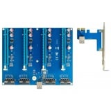 DeLOCK 41427 tarjeta y adaptador de interfaz Interno PCIe, USB 3.2 Gen 1 (3.1 Gen 1), Tarjeta de ampliación PCIe, PCIe, USB 3.2 Gen 1 (3.1 Gen 1), Negro, Azul, China, Asmedia ASM1184e, 0,8 Gbit/s