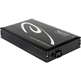DeLOCK 42490 caja para disco duro externo Negro 2.5", Caja de unidades negro, 2.5", SATA, 6 Gbit/s, Hot-swap, Negro