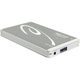DeLOCK 42582 caja para disco duro externo Plata, Caja de unidades plateado, 10 Gbit/s, Conexión USB, Plata
