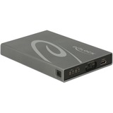 DeLOCK 42590 caja para disco duro externo Caja externa para unidad de estado sólido (SSD) Gris 2.5/3.5", Caja de unidades gris, Caja externa para unidad de estado sólido (SSD), 2.5/3.5", USB Tipo C, mSATA, Conexión USB, Gris