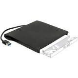 DeLOCK 42603 Caja para disco ODD 13,3 cm (5.25") SATA III Negro, Caja de unidades negro, 13,3 cm (5.25"), SATA III, Initio INIC-3619, 5 Gbit/s, USB, Cualquier marca