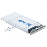 DeLOCK 42617 caja para disco duro externo Carcasa de disco duro/SSD Transparente 2.5", Caja de unidades transparente, Carcasa de disco duro/SSD, 2.5", Serial ATA III, 6 Gbit/s, Hot-swap, Transparente