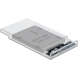 DeLOCK 42621 caja para disco duro externo Carcasa de disco duro/SSD Transparente 2.5", Caja de unidades transparente, Carcasa de disco duro/SSD, 2.5", Serial ATA III, Hot-swap, Conexión USB, Transparente