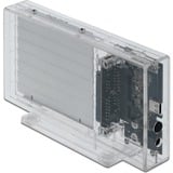 DeLOCK 42622 caja para disco duro externo Carcasa de disco duro/SSD Transparente 2.5", Caja de unidades transparente, Carcasa de disco duro/SSD, 2.5", SATA, Hot-swap, Conexión USB, Transparente