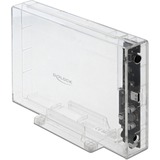 DeLOCK 42623 caja para disco duro externo Carcasa de disco duro/SSD Transparente 2.5/3.5", Caja de unidades transparente, Carcasa de disco duro/SSD, 2.5/3.5", Serial ATA III, Hot-swap, Conexión USB, Transparente