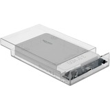 DeLOCK 42623 caja para disco duro externo Carcasa de disco duro/SSD Transparente 2.5/3.5", Caja de unidades transparente, Carcasa de disco duro/SSD, 2.5/3.5", Serial ATA III, Hot-swap, Conexión USB, Transparente