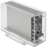 DeLOCK 42624 caja para disco duro externo Carcasa de disco duro/SSD Transparente 2.5/3.5", Caja de unidades transparente, Carcasa de disco duro/SSD, 2.5/3.5", SATA, Hot-swap, Conexión USB, Transparente