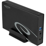 DeLOCK 42626 caja para disco duro externo Caja de disco duro (HDD) Negro, Caja de unidades negro, Caja de disco duro (HDD), Serial ATA III, 5 Gbit/s, Hot-swap, Conexión USB, Negro