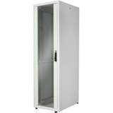 Digitus Armario de red de la serie Dynamic Basic - 600 x 800 mm (an. x pr.), Armario IT gris claro, Rack o bastidor independiente, 600 kg, Gris
