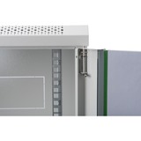 Digitus Carcasa de pared de la serie Dynamic Basic - 600 x 450 mm (an. x pr.), Armario IT gris claro, Bastidor de pared, 19U, 60 kg, Gris