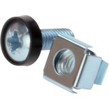 Digitus DN-19 SET-S tornillo/tuerca plateado, Acero, Plata