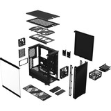 Fractal Design Define 7 Compact Midi Tower Negro, Cajas de torre negro, Midi Tower, PC, Negro, ATX, micro ATX, Micro-ITX, Aluminio, Acero, Vidrio templado, Hogar / Oficina