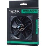 Fractal Design FD-FAN-DYN-X2-GP14-BK sistema de refrigeración para ordenador Carcasa del ordenador Ventilador 14 cm Negro negro, Ventilador, 14 cm, 1000 RPM, 18,9 dB, Negro