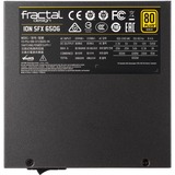 Fractal Design FD-PSU-ION-SFX-650G-BK unidad de fuente de alimentación 650 W 24-pin ATX Negro, Fuente de alimentación de PC negro, 650 W, 100 - 240 V, 50/60 Hz, 8/4 A, 100 W, 100 W