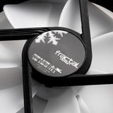 Fractal Design Prisma AL-12 PWM Carcasa del ordenador Ventilador 12 cm Negro, Blanco 1 pieza(s) blanco/Transparente, Ventilador, 12 cm, 2000 RPM, 32,7 dB, 85,71 cfm, 145,62 m³/h