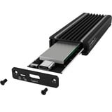 ICY BOX IB-1824ML-C31 Caja externa para unidad de estado sólido (SSD) Negro M.2, Caja de unidades negro, Caja externa para unidad de estado sólido (SSD), M.2, PCI Express 3.0, 10 Gbit/s, Conexión USB, Negro