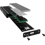 ICY BOX IB-1824ML-C31 Caja externa para unidad de estado sólido (SSD) Negro M.2, Caja de unidades negro, Caja externa para unidad de estado sólido (SSD), M.2, PCI Express 3.0, 10 Gbit/s, Conexión USB, Negro