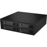ICY BOX IB-2242SAS-12G Carcasa de disco duro/SSD Negro 2.5", Chasis intercambiable negro, Carcasa de disco duro/SSD, 2.5", SATA, Serial ATA II, Serial ATA III, SCSI con conexión en serie, Hot-swap, Negro