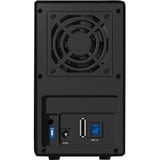 ICY BOX IB-RD3620SU3 unidad de disco multiple 0 TB Escritorio Negro, Caja de unidades negro, 0 TB, SATA, Serial ATA II, Serial ATA III, 1,5 kg, Escritorio, Negro