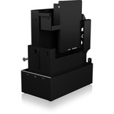ICY BOX IB-RD3621-C31 unidad de disco multiple Escritorio Negro, Caja de unidades negro, 498 g, Escritorio, Negro