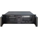 Inter-Tech 3U-3098-S Estante Negro, Servidor de vivienda negro, Estante, Servidor, Negro, ATX, micro ATX, uATX, Mini-ITX, Acero, 3U