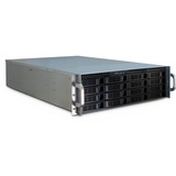 Inter-Tech 3U-3416 Estante Negro, Servidor de vivienda negro, Estante, Servidor, Negro, ATX,EATX,EEB,Mini-ITX, Acero, Unidad de disco duro, Red, Poder, Temperatura