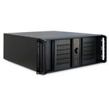 Inter-Tech 4U-4098-S Estante Negro, Servidor de vivienda negro, Estante, Servidor, Negro, ATX, micro ATX, uATX, Mini-ITX, Acero, 4U