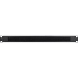 Inter-Tech 88887151 accesorio de bastidor, Guía para cable negro, Negro, Acero, 1U, 19", 482 mm, 8 mm
