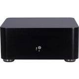 Inter-Tech A80 Small Form Factor (SFF) Negro 60 W, Caja HTPC negro, Small Form Factor (SFF), PC, Negro, ITX, Aluminio, 4 cm