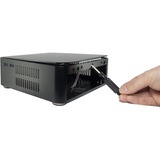 Inter-Tech A80 Small Form Factor (SFF) Negro 60 W, Caja HTPC negro, Small Form Factor (SFF), PC, Negro, ITX, Aluminio, 4 cm