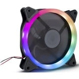 Inter-Tech Argus RS-051 RGB Carcasa del ordenador Ventilador 12 cm Negro negro, Ventilador, 12 cm, 900 RPM, 22 dB, 50,12 cfm, Negro