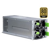 Inter-Tech Aspower R2A-DV0550-N unidad de fuente de alimentación 550 W 20+4 pin ATX Acero inoxidable, Fuente de alimentación de PC gris, 550 W, 115 - 230 V, 92%, Sobreintensidad, Sobretensión, Sobrevoltaje, Sobrecalentamiento, Cortocircuito, 20+4 pin ATX, Servidor