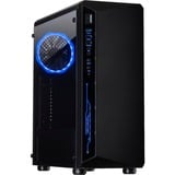 Inter-Tech C-3 Saphir Torre Negro, Cajas de torre negro, Torre, PC, Negro, ATX, ITX, micro ATX, Acero, Vidrio templado, Juego