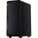 Inter-Tech C-3 Saphir Torre Negro, Cajas de torre negro, Torre, PC, Negro, ATX, ITX, micro ATX, Acero, Vidrio templado, Juego