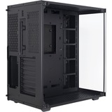 Inter-Tech C-701 Panorama Full Tower Negro, Cajas de torre negro, Full Tower, PC, Negro, ATX, ITX, micro ATX, Metal, Vidrio templado, 13 cm