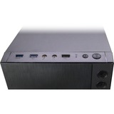 Inter-Tech F-762 Silencer Midi Tower Negro, Cajas de torre negro, Midi Tower, PC, Negro, ATX, Juego, 15,5 cm