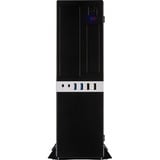 Inter-Tech IT-503 Mini Tower Negro, Cajas de torre negro, Mini Tower, PC, Negro, Mini-ITX, uATX, Metal, Hogar / Oficina