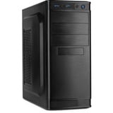 Inter-Tech IT-5905 Midi Tower Negro, Cajas de torre negro, Midi Tower, PC, Negro, ATX, micro ATX, Hogar / Oficina, 35,5 cm