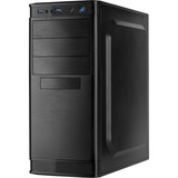 Inter-Tech IT-5905 Midi Tower Negro, Cajas de torre negro, Midi Tower, PC, Negro, ATX, micro ATX, Hogar / Oficina, 35,5 cm