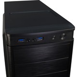 Inter-Tech IT-5905 Midi Tower Negro, Cajas de torre negro, Midi Tower, PC, Negro, ATX, micro ATX, Hogar / Oficina, 35,5 cm