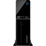 Inter-Tech IT-607 Escritorio Negro, Cajas de torre negro, Escritorio, PC, Negro, micro ATX, Mini-ITX, 1x 80 mm, 80 mm