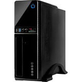 Inter-Tech IT-607 Escritorio Negro, Cajas de torre negro, Escritorio, PC, Negro, micro ATX, Mini-ITX, 1x 80 mm, 80 mm