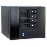 Inter-Tech SC-4004 Small Form Factor (SFF) Negro, Cajas de torre negro, Small Form Factor (SFF), PC, Negro, Mini-ITX, Acero, Actividad, Unidad de disco duro, Poder