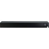 Inter-Tech SW-1081 unidad de distribución de energía (PDU) 8 salidas AC 1U Negro, Regleta negro, Conmutado, 1U, Horizontal, Acero inoxidable, Negro, LCD