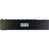 Inter-Tech SW-1081 unidad de distribución de energía (PDU) 8 salidas AC 1U Negro, Regleta negro, Conmutado, 1U, Horizontal, Acero inoxidable, Negro, LCD