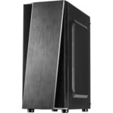 Inter-Tech T-11 Televen Torre Negro, Cajas de torre negro, Torre, PC, Negro, ATX, ITX, micro ATX, 16,5 cm, 30,5 cm