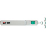 Lindy 40426 bloqueador de puerto Bloqueador de puerto + clave USB Tipo C Verde 5 pieza(s), Seguridad verde, Bloqueador de puerto + clave, USB Tipo C, Verde, 5 pieza(s), 10 g