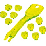Lindy 40482 cable antirrobo Amarillo, Protección contra robos amarillo, Amarillo