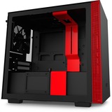 NZXT H210i Matte Black Red Mini Tower Negro, Rojo, Cajas de torre negro/Rojo, Mini Tower, PC, Negro, Rojo, Mini-ITX, SGCC, Vidrio templado, Multi